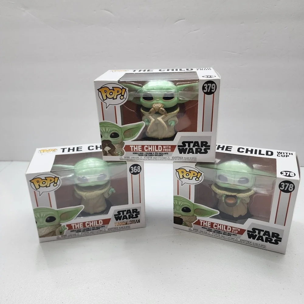 The Child Starwars Mandalorian 368, 378, 379 New In Box Lot Of 3
